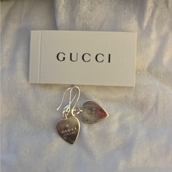 Gucci Heart Earrings with bag and box - Picture 4 of 8